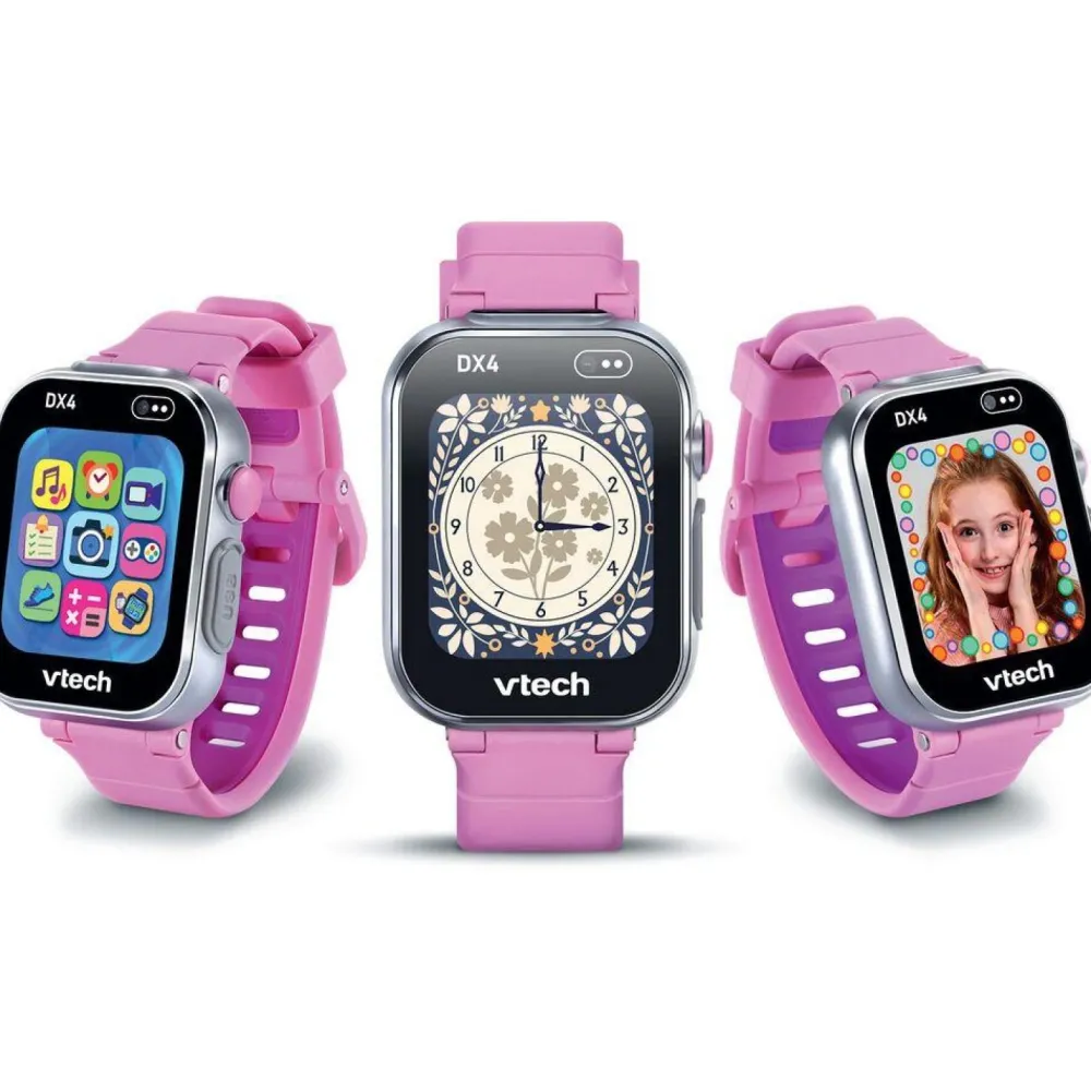VTech Montre Kidizoom Smartwatch DX4 rose^ Réveils