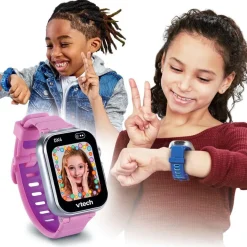 VTech Montre Kidizoom Smartwatch DX4 rose^ Réveils