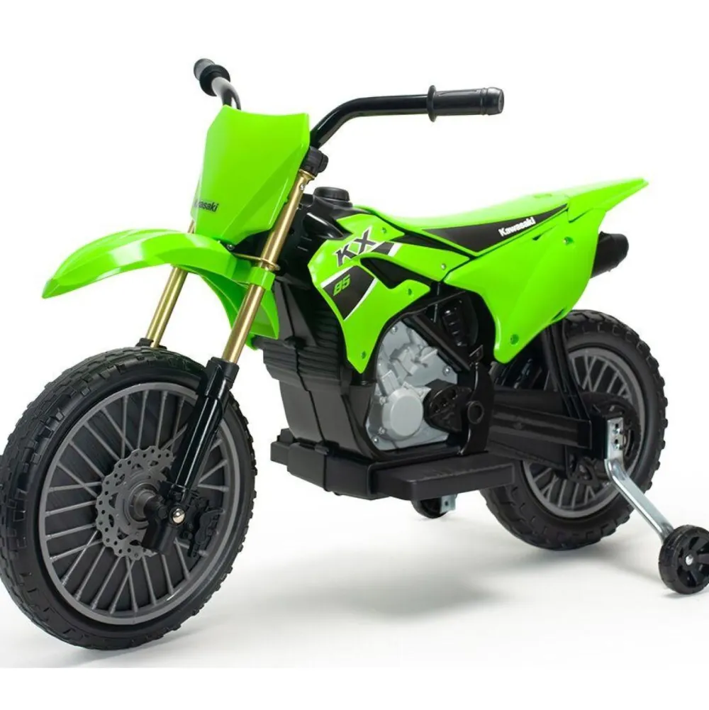 Injusa Moto Cross Kawasaki KX85 II 12V^ Véhicules D'Extérieur