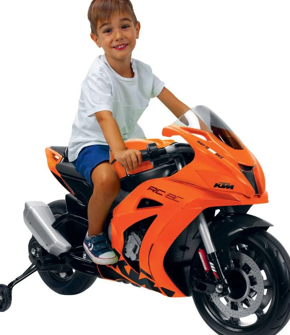 Injusa Moto De Course Électrique 12v Ktm^ Véhicules D'Extérieur