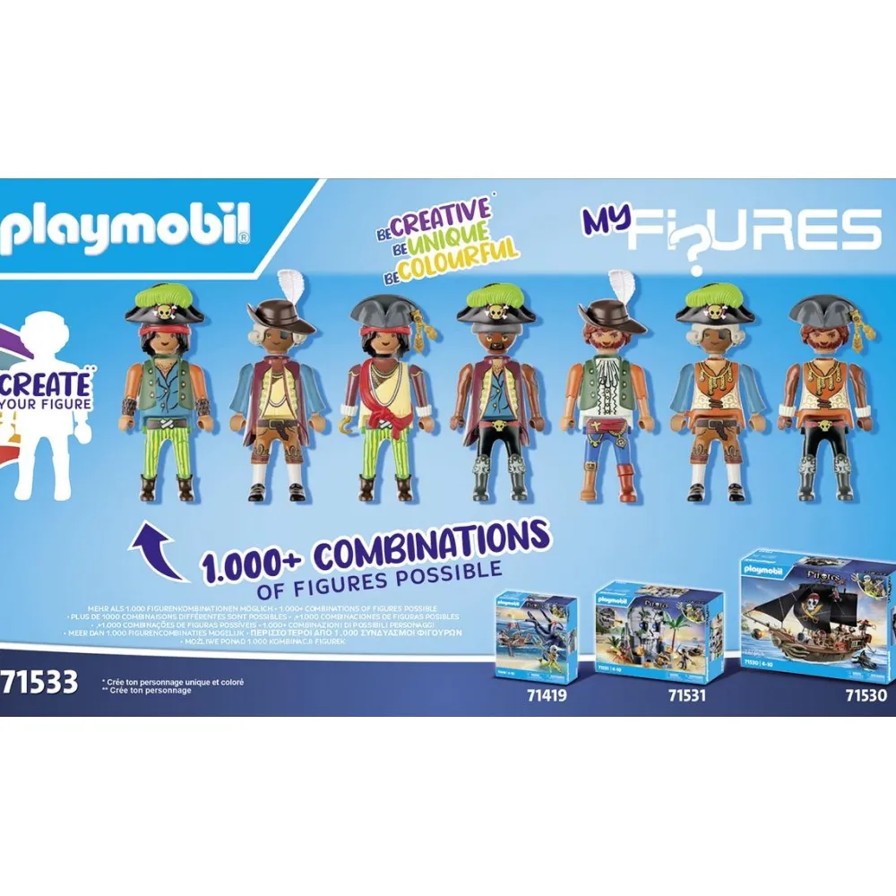 Playmobil My figures Pirates - Pirates 71533^ Les Pirates, Chevaliers, Cowboys Et Indiens