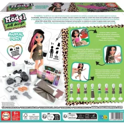 Educa Borras My model doll deign Animal Print^ Tricot Et Couture