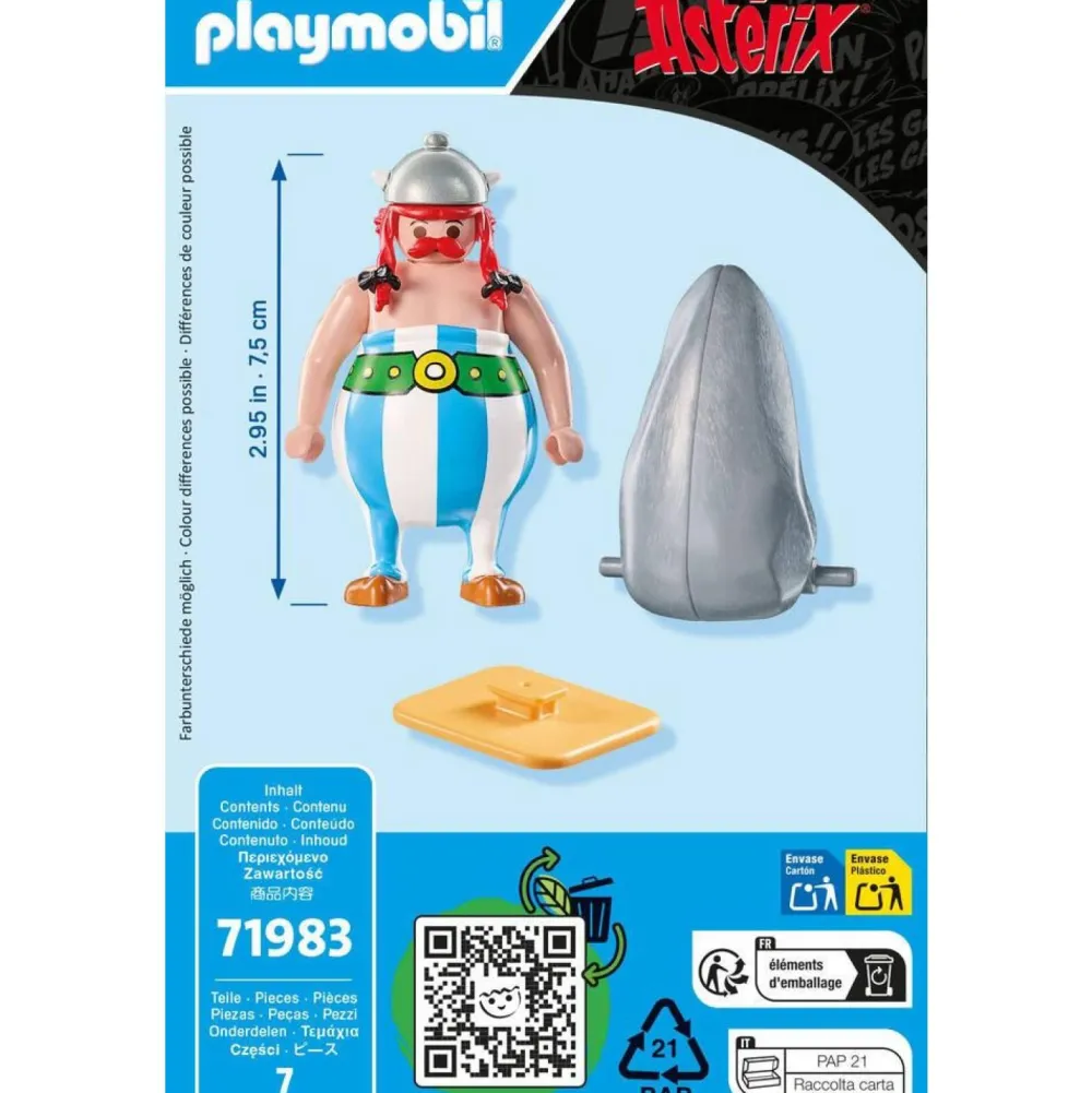 Playmobil Obélix et son menhir Astérix 71983^ Les Héros Et Personnages