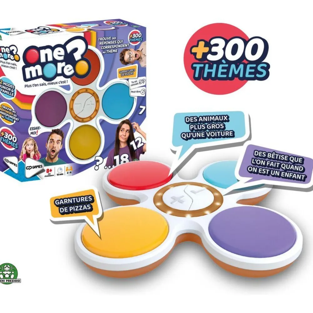 GP Toys One more jeu - Plus t'en sais, mieux c'est !^ Jeux D'Ambiance