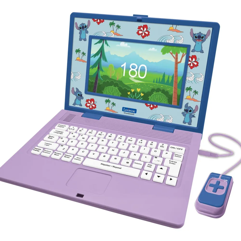 Lexibook Ordinateur éducatif bilingue 180 activités bilingues - Stitch^ Ordinateurs Et Tablettes Éducatives