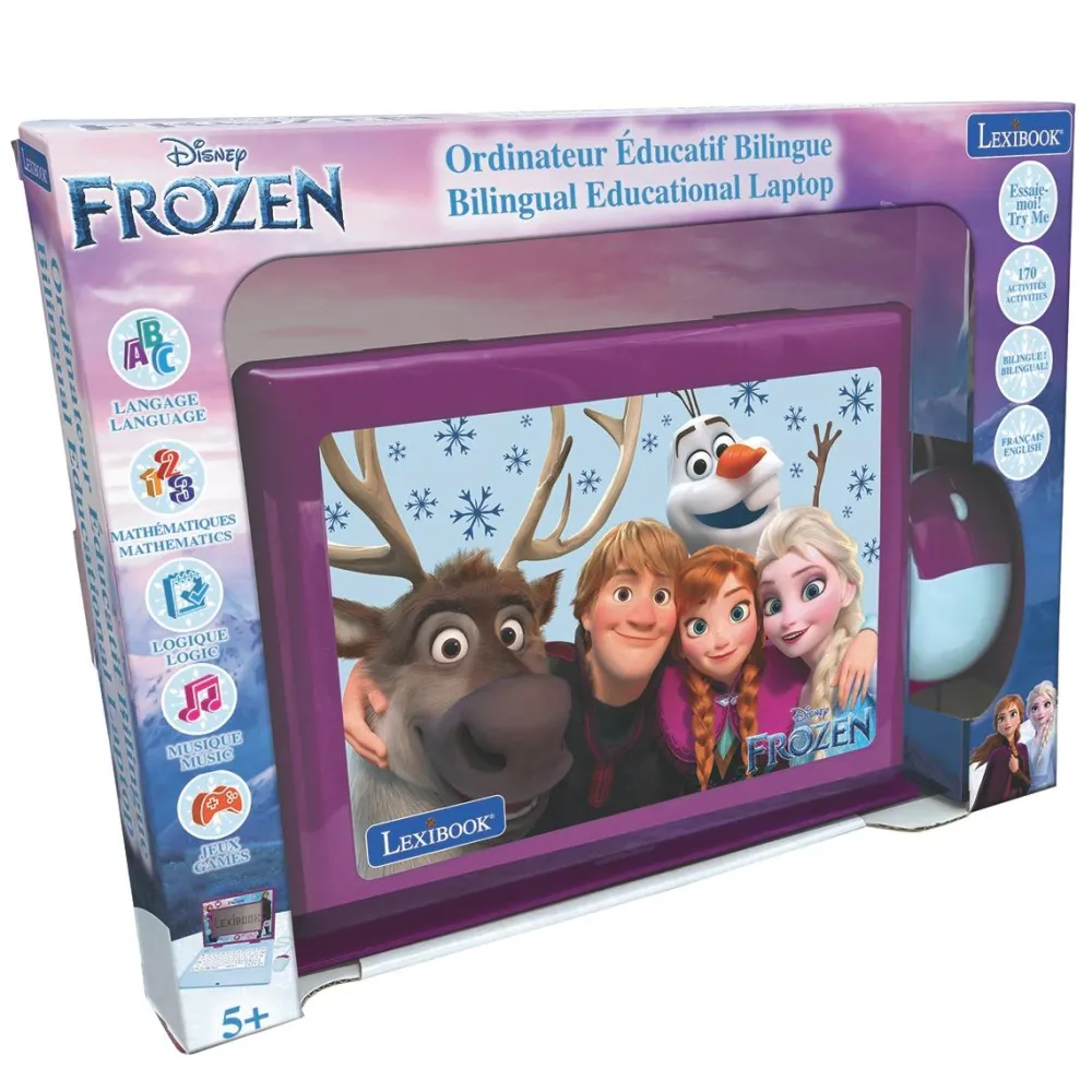 Lexibook Ordinateur éducatif bilingue La Reine des Neiges^ Ordinateurs Et Tablettes Éducatives
