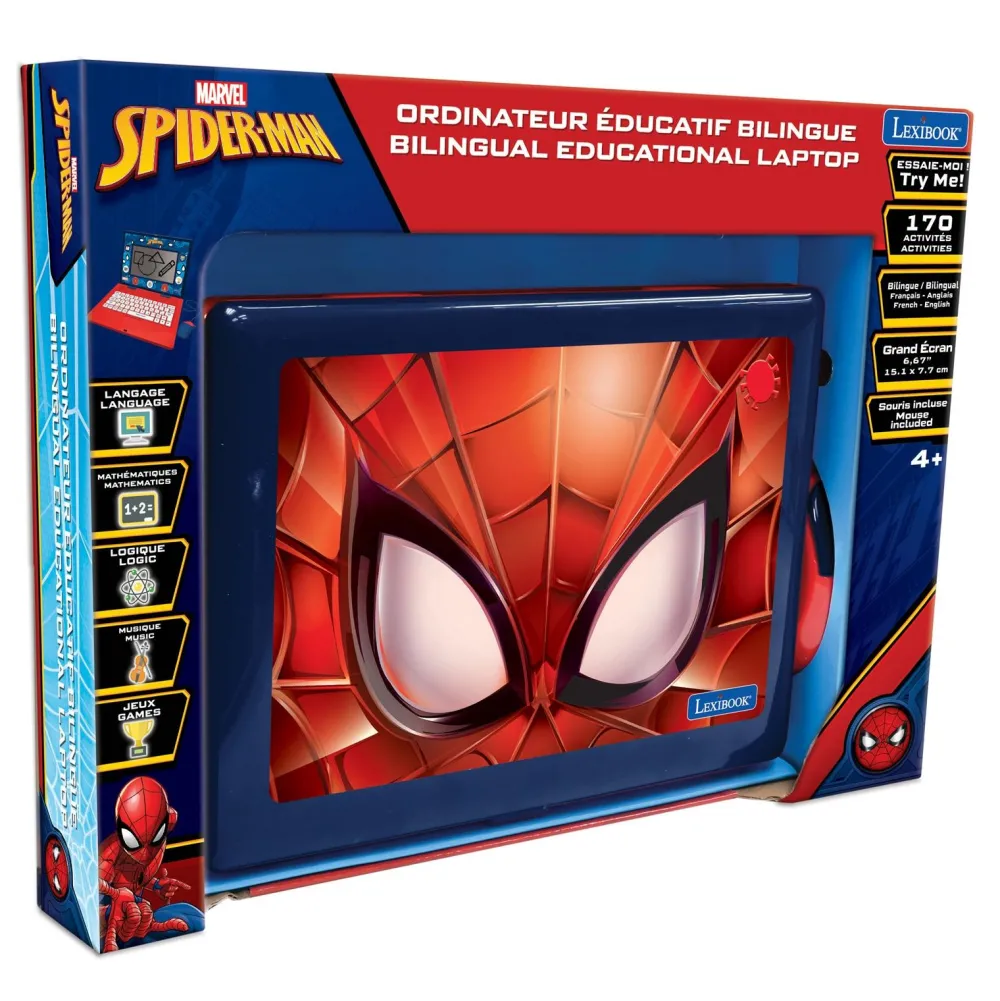 Varta Ordinateur éducatif bilingue 170 activités - Spider Man^ Ordinateurs Et Tablettes Éducatives