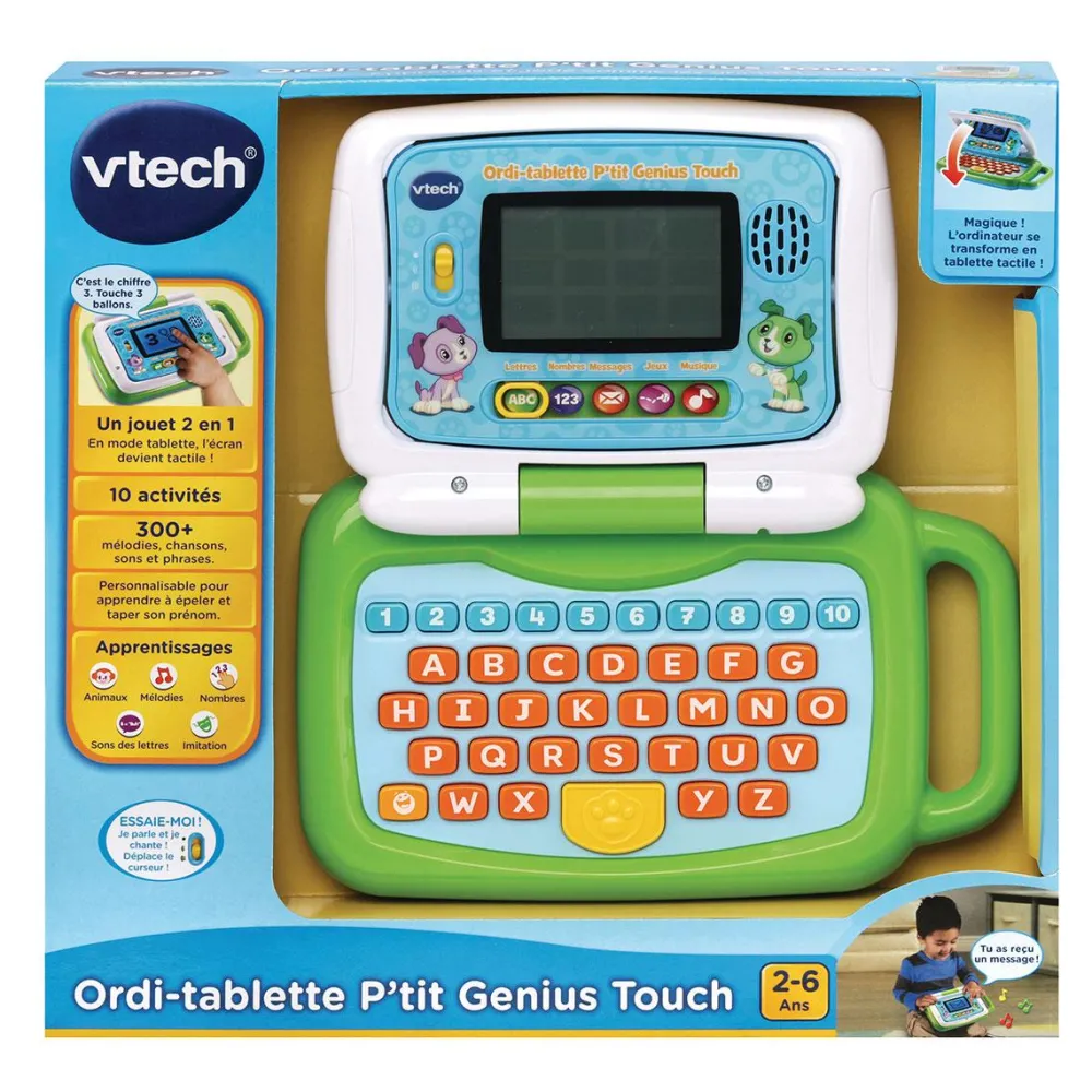 Varta Ordi-Tablette P'tit Genius Touch Vert^ Ordinateurs Et Tablettes Éducatives