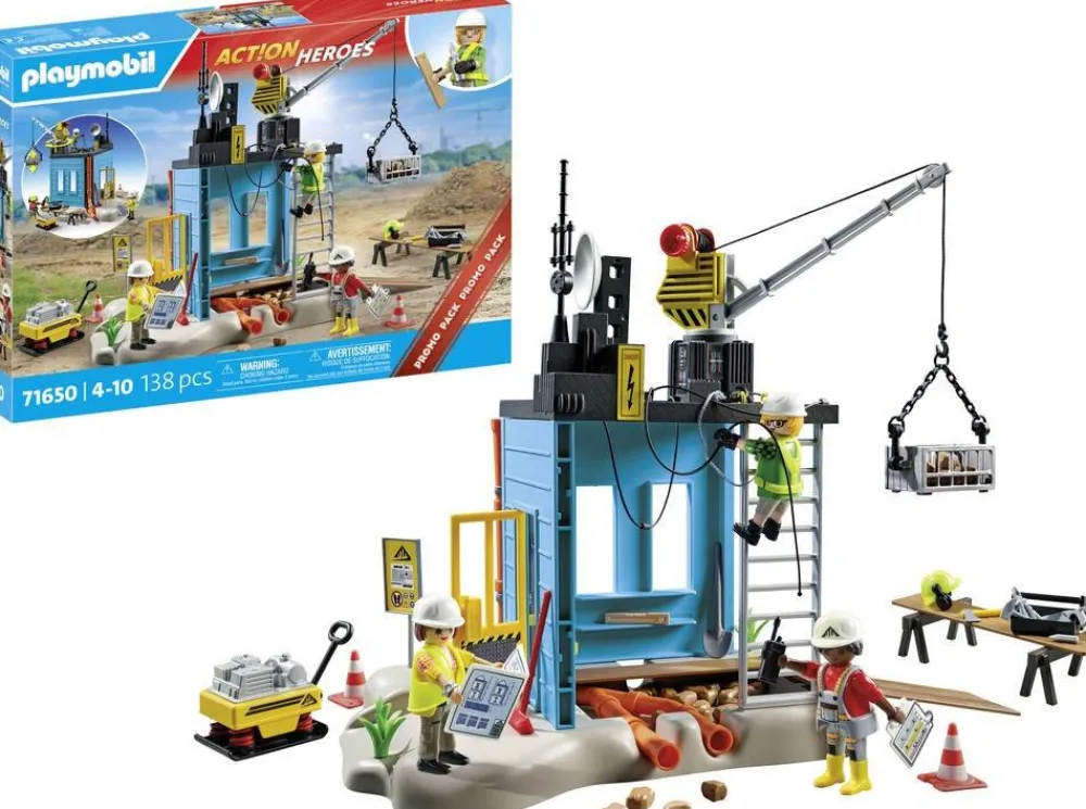 Playmobil Ouvriers et chantier - Action heroes 71650^ La Ville, La Police Et Les Secours