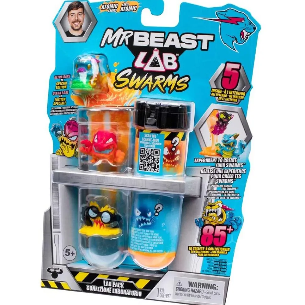 Moose Pack 5 minis figurines Swarms Atomic MrBeast^ Les Héros Et Personnages