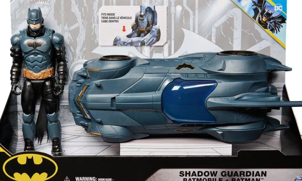 Spin Master Pack Batmobile avec Figurine Batman 30 cm^ Les Héros Et Personnages