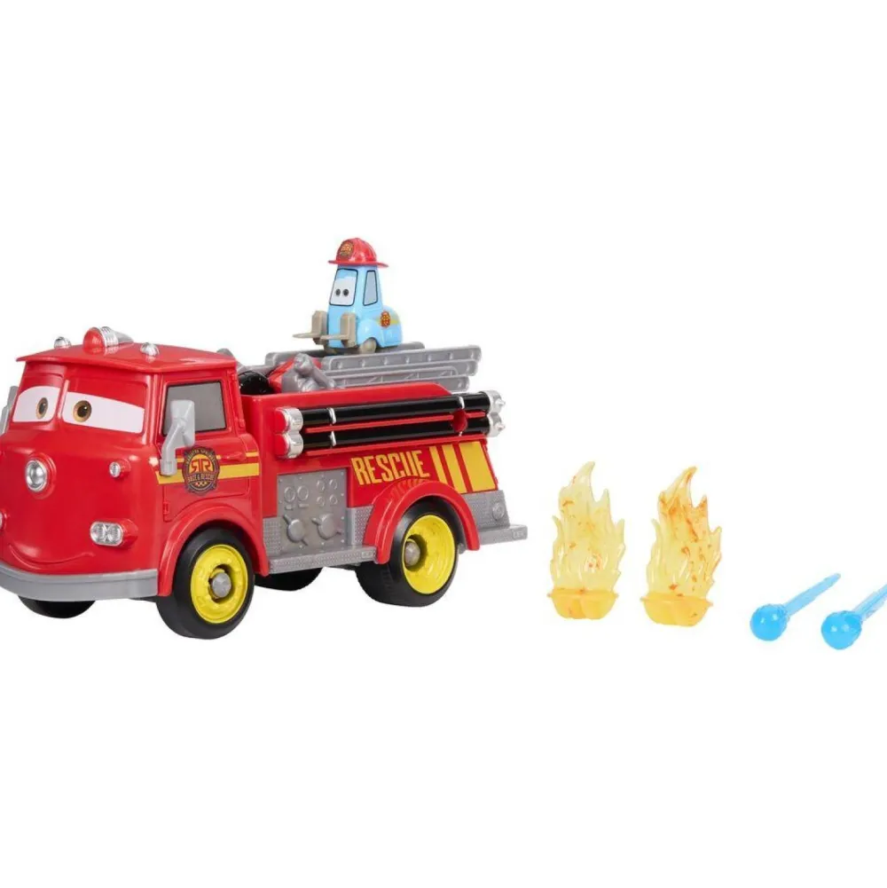 Mattel Pack Camion de pompier rouge et Guido - Cars^ Camions Et Bus