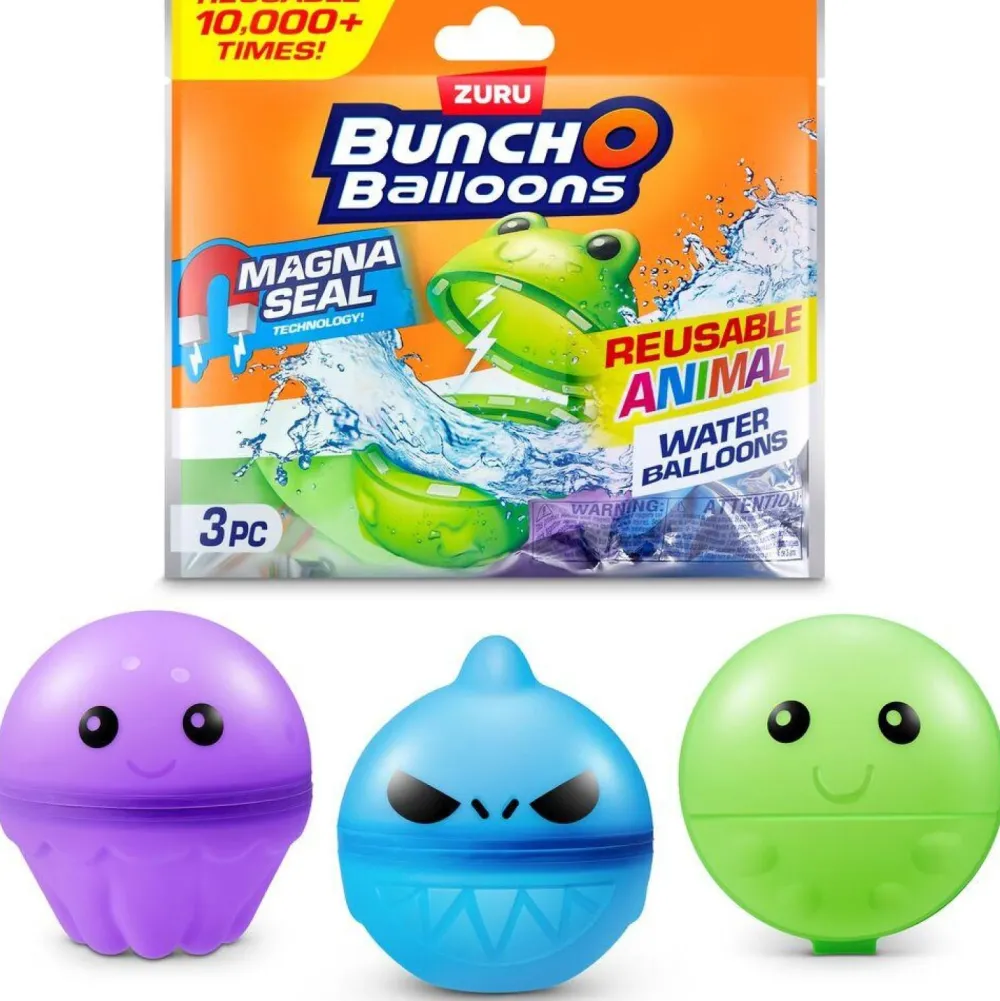 Zuru Pack de 3 bombes à eaux animaux - Bunch o balloons^ Jeux D'Eau Et De Plage