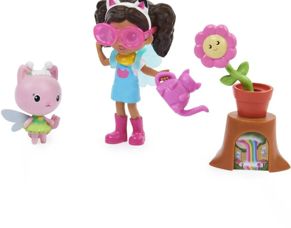 Spin Master Pack de 2 Figurines Avec Accessoires le jardin enchanté de Gabby - Gabby Et La Maison Magique^ Mini-Univers