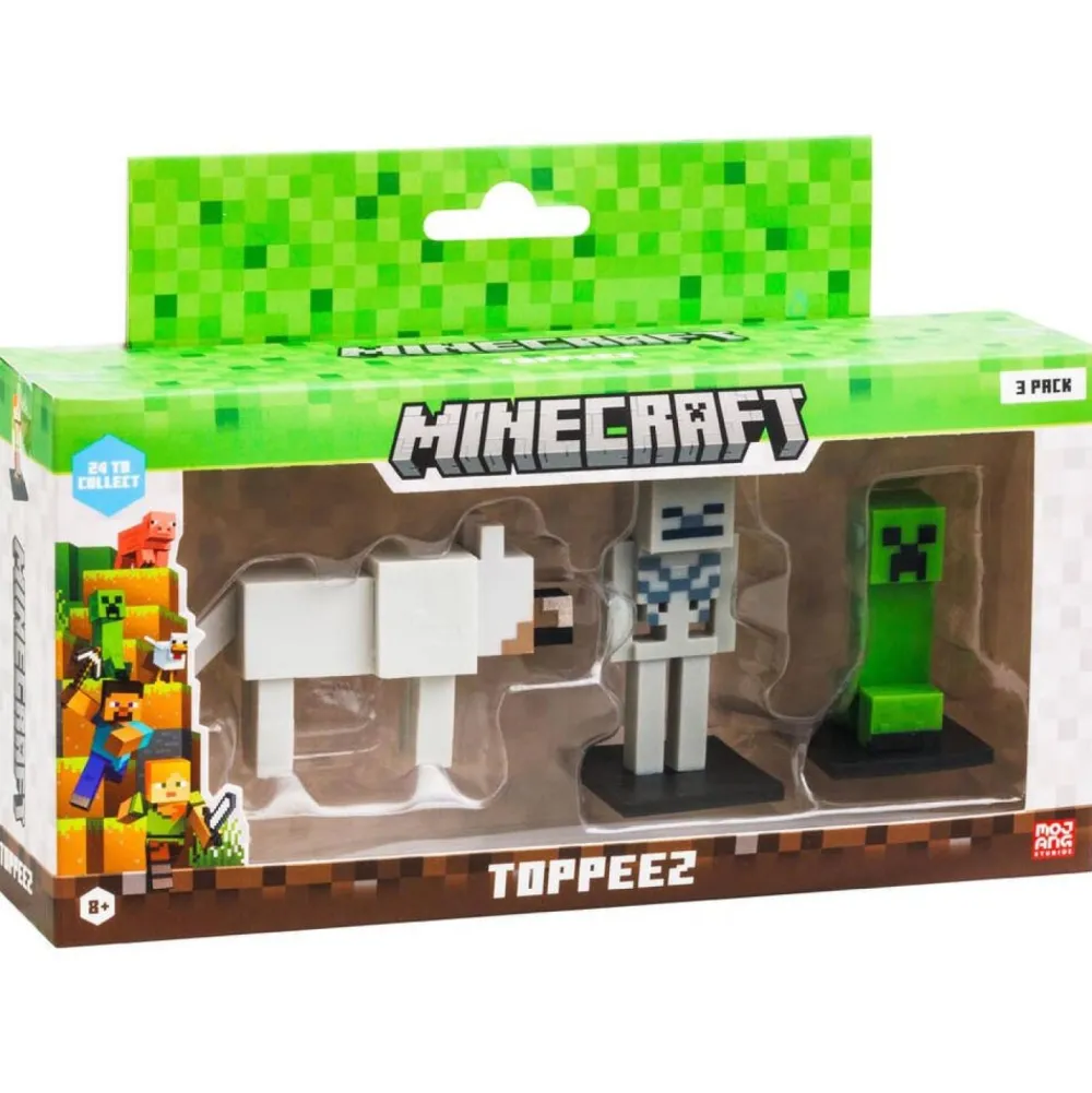 Bandai Pack de 3 figurines Minecraft 6cm^ Les Héros Et Personnages