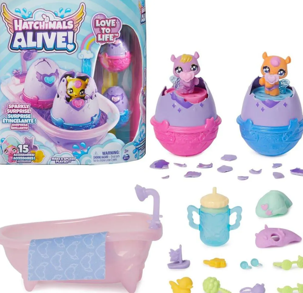 Spin Master Pack De 2 Hatchimals Douche Color Change^ Mini-Univers