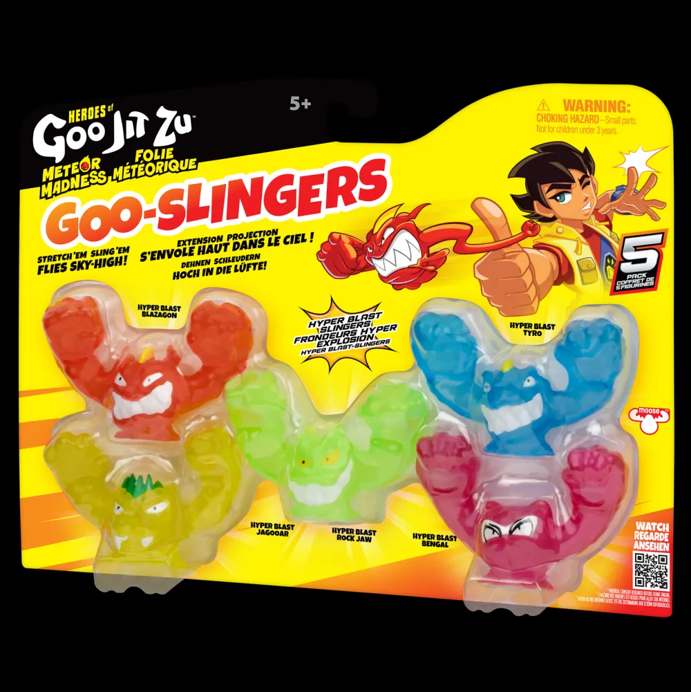 Moose Pack de 5 mini figurines GOO-Slingers - Goo Jit Zu^ Les Figurines Interactives Et À Fonction