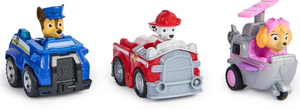 Spin Master Pack De 3 Véhicules En Friction Pawpatrol^ Les Héros Et Personnages