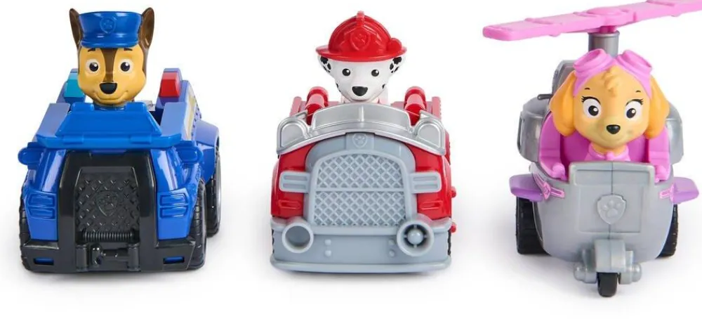 Spin Master Pack De 3 Véhicules En Friction Pawpatrol^ Les Héros Et Personnages