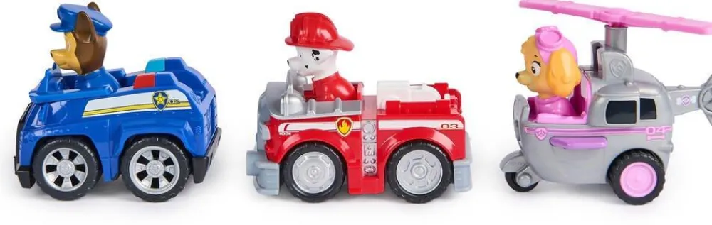 Spin Master Pack De 3 Véhicules En Friction Pawpatrol^ Les Héros Et Personnages