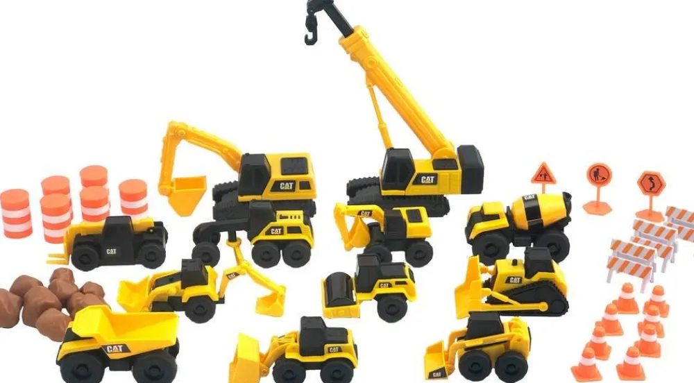 Funrise Pack De Petites Machines Caterpillar Mega Se - , Référence 83337, Pour^ Véhicules Agricoles Et De Chantier