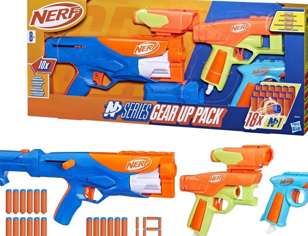 Nerf Pack De Série N Gear Up^ Jeux De Tir Et Pistolets