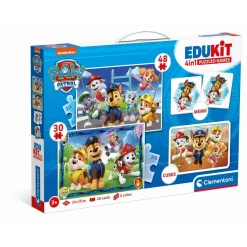 Clementoni Pat Patrouille Edukit 4 en 1^Enfant Puzzles Bébés Et Enfants