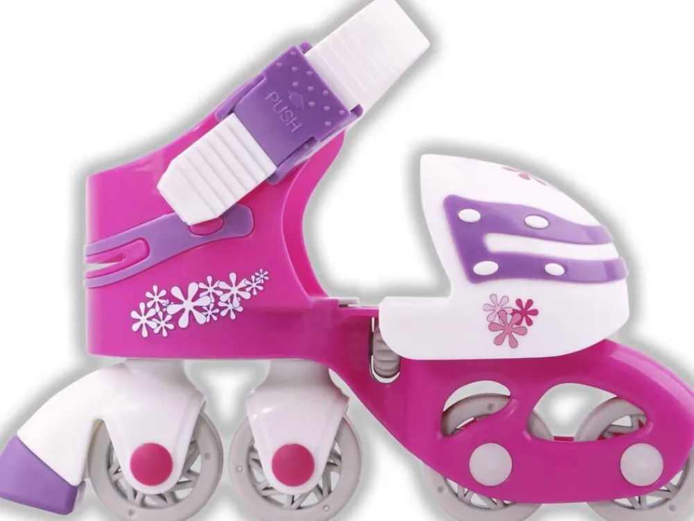 Moov'ngo Patins évolutifs et ajustables rose taille 25-32^ Rollers, Skates Et Protections