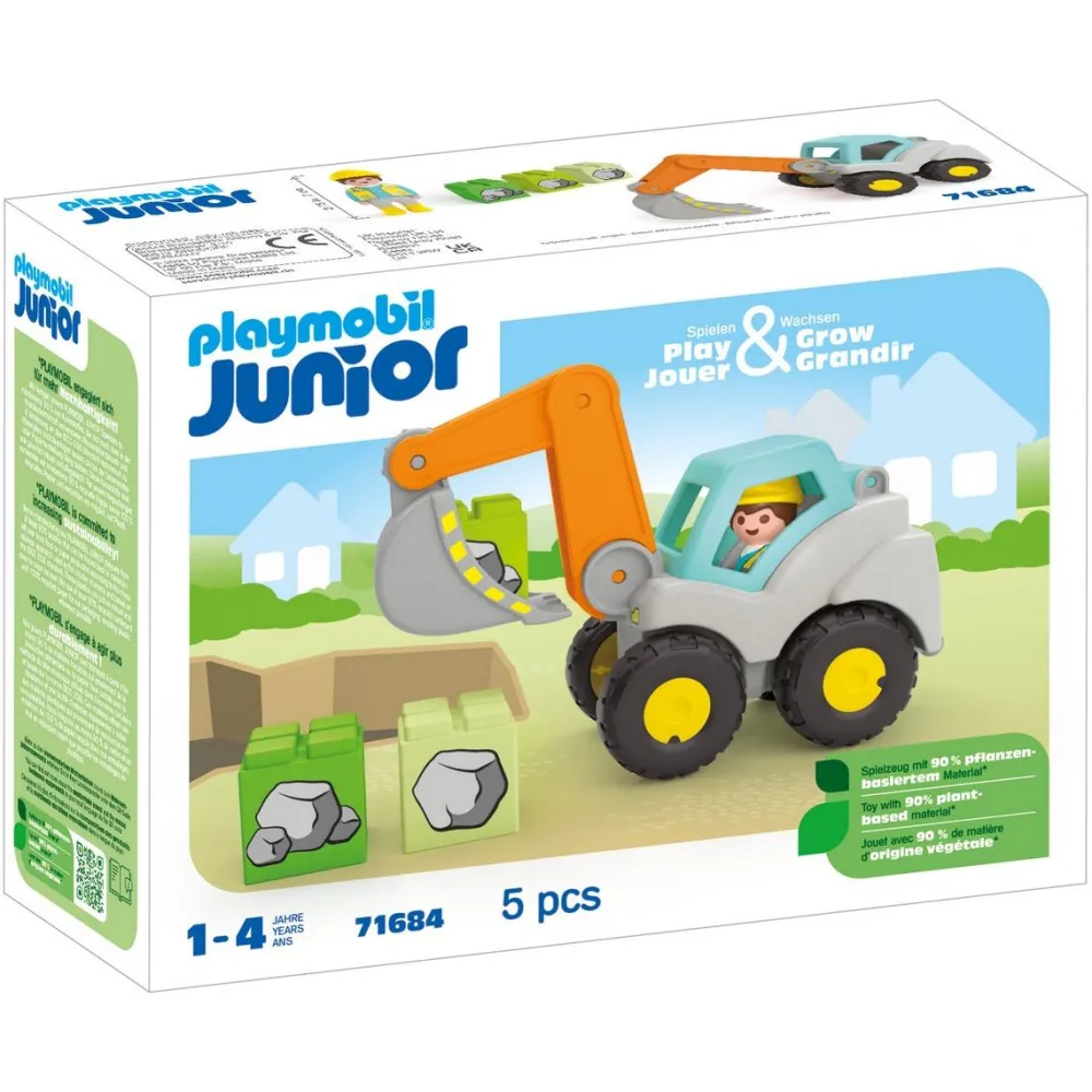 Playmobil Pelleteuse Junior 71684^ La Ville, La Police Et Les Secours