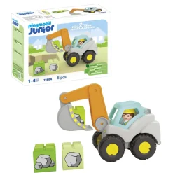 Playmobil Pelleteuse Junior 71684^ La Ville, La Police Et Les Secours