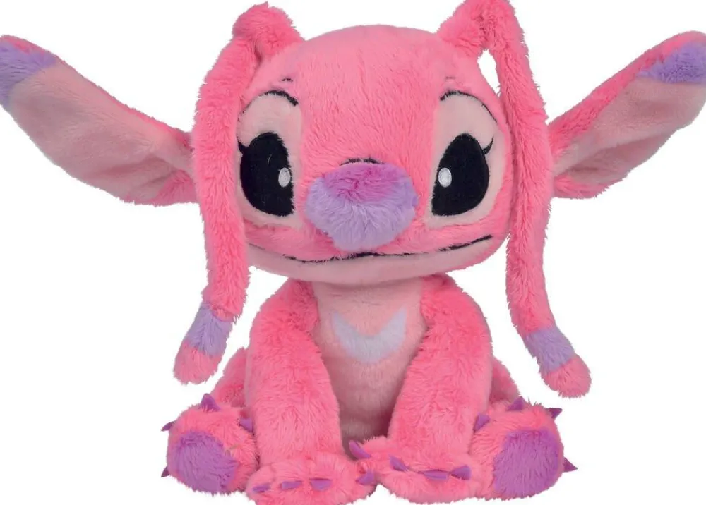 Simba Peluche Angel 25 cm - Disney Lilo et Stitch^ Peluches Animaux