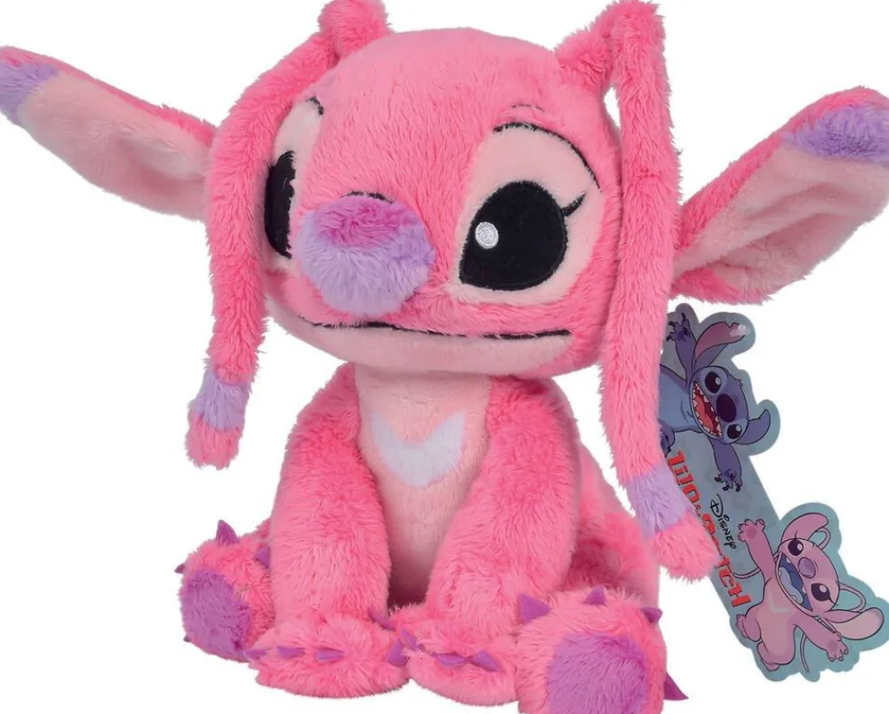 Simba Peluche Angel 25 cm - Disney Lilo et Stitch^ Peluches Animaux