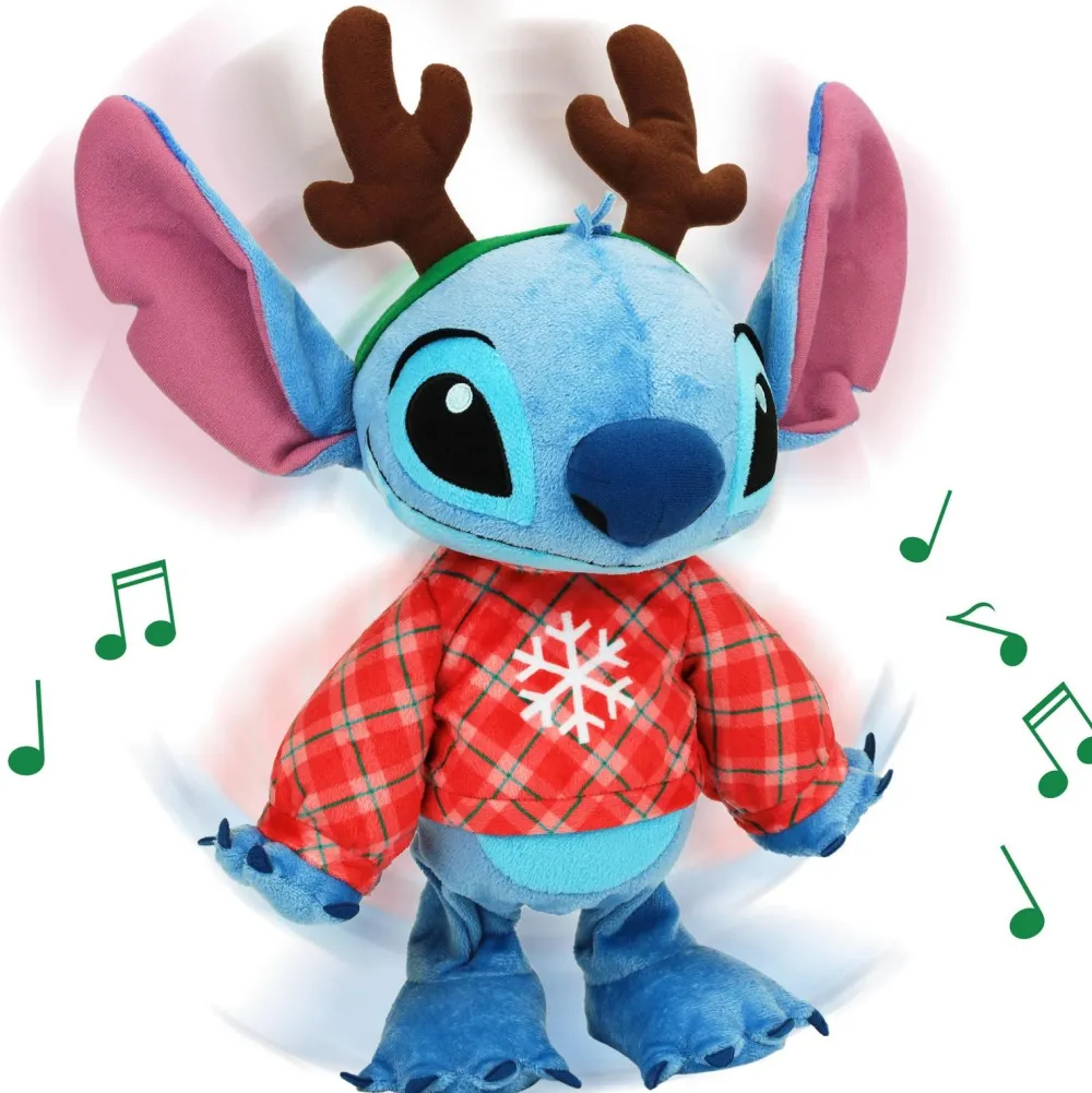 Varta Peluche dansante Stitch Noël^ Peluches Musicales Et Lumineuses