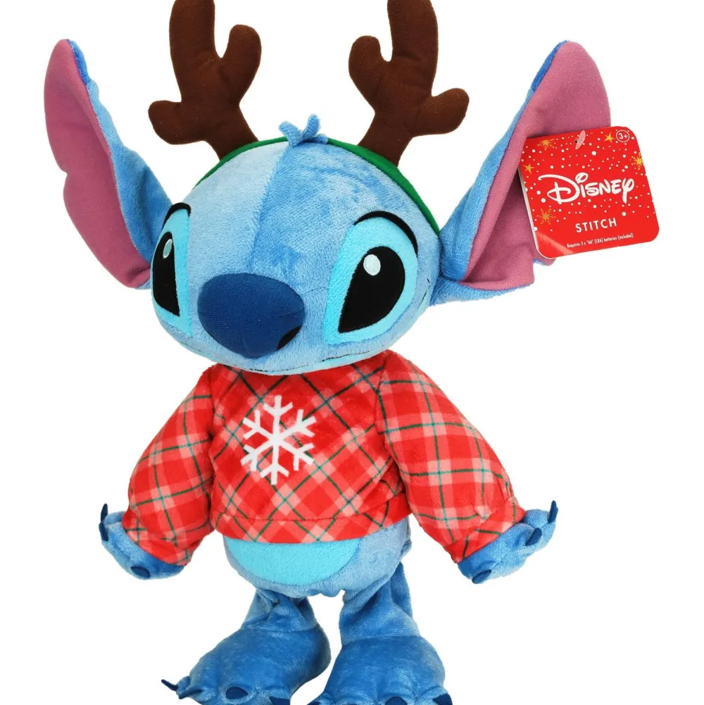 Varta Peluche dansante Stitch Noël^ Peluches Musicales Et Lumineuses