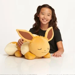 Peluche Evoli qui dort - Pokémon 45 cm^ Peluches Animaux