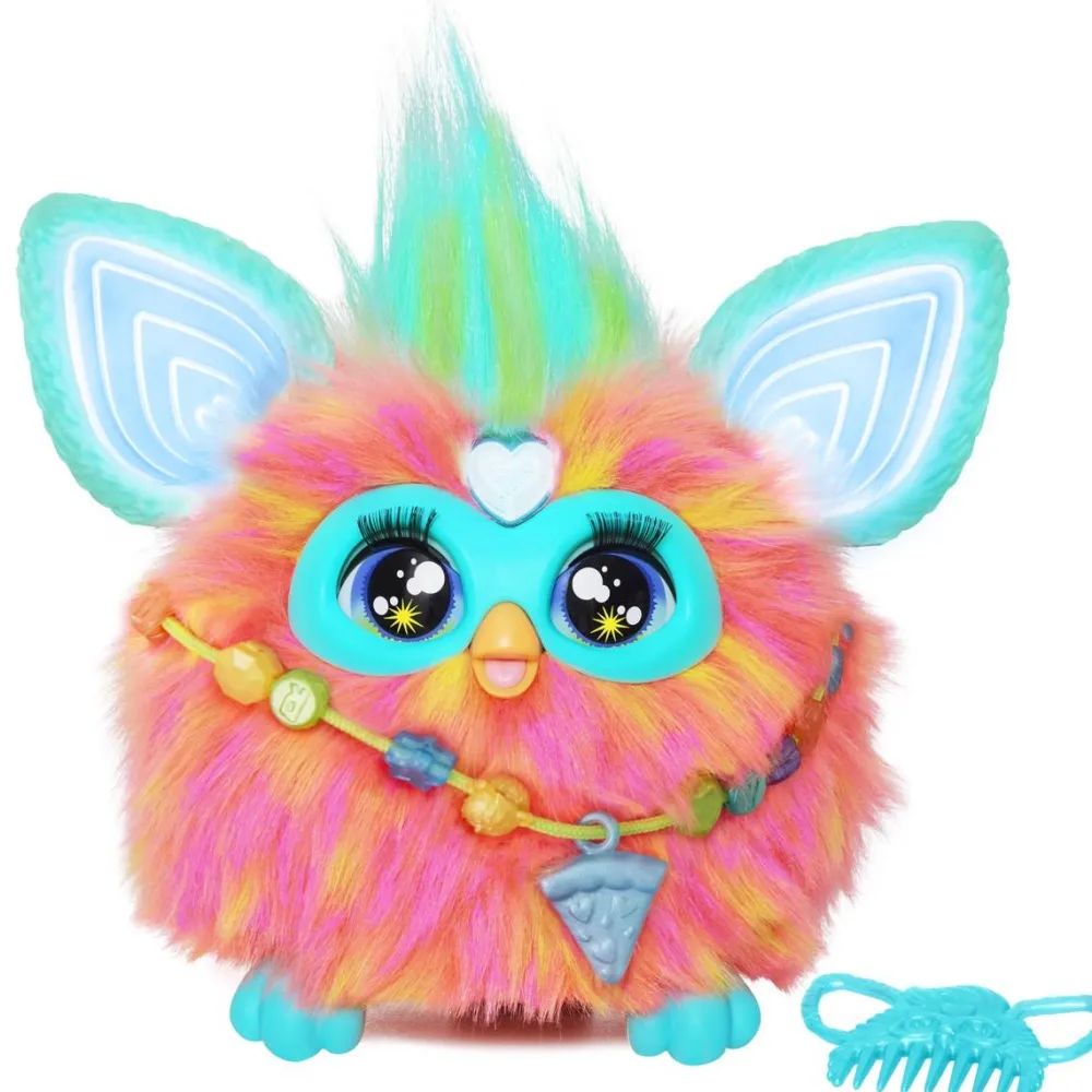 Hasbro Peluche Furby corail^ Peluches Électroniques Interactives