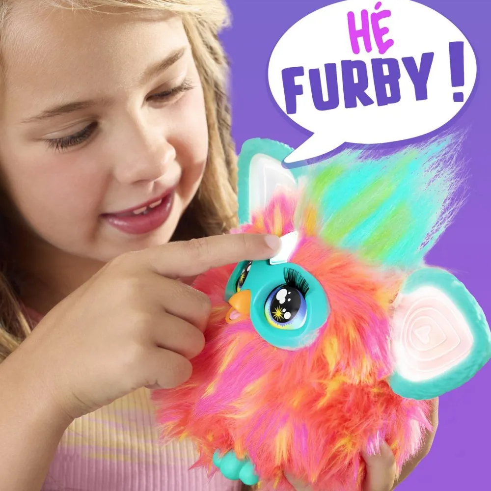 Hasbro Peluche Furby corail^ Peluches Électroniques Interactives
