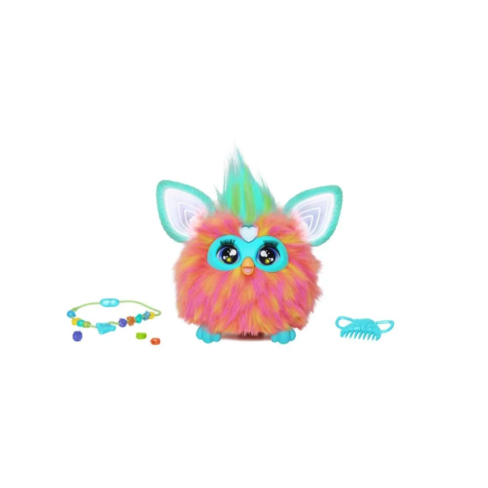 Hasbro Peluche Furby corail^ Peluches Électroniques Interactives