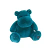 Doudou et Compagnie Peluche Hippopotame Hip'Cool Bleu Canard 40 cm^ Peluches Animaux