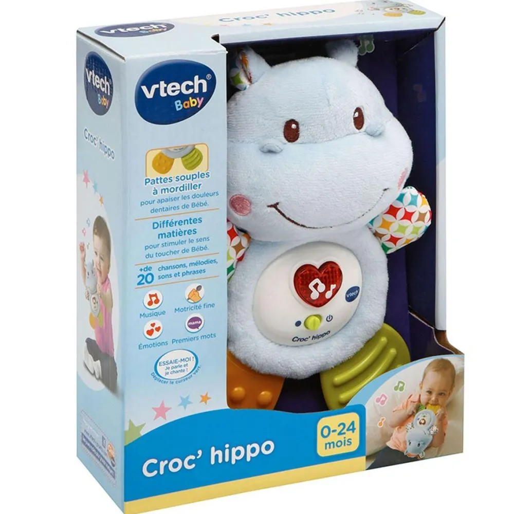 VTech Peluche interactive Croc'hippo^ Peluches Électroniques Interactives