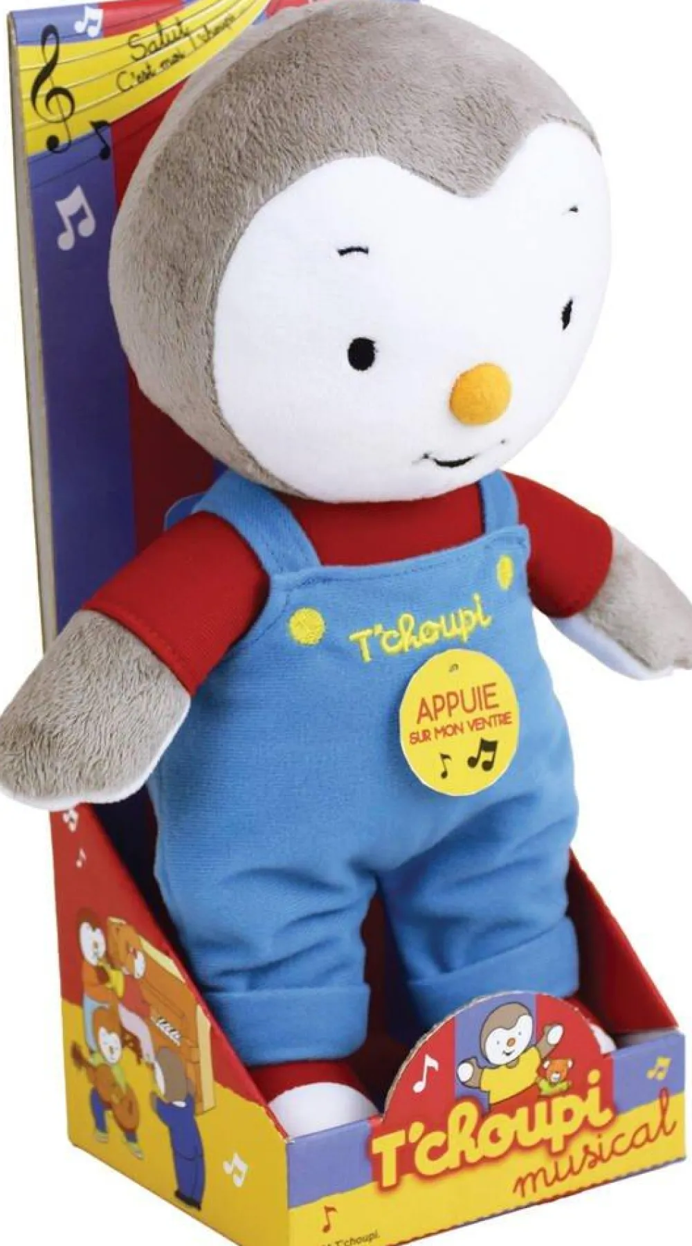 Jemini Peluche musicale Tchoupi 25 cm^ Peluches Animaux