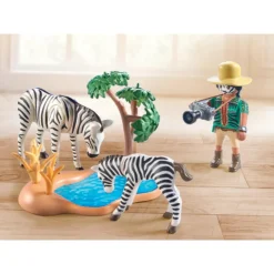 Playmobil Photographe avec déguisement et zèbres Wiltopia 71295^ Les Animaux