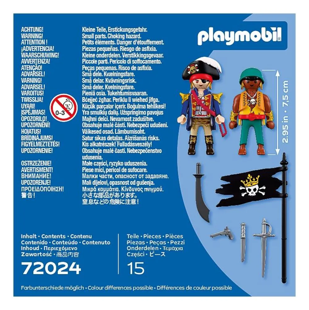 Playmobil Pirates avec drapeau duo 72024^ Les Pirates, Chevaliers, Cowboys Et Indiens