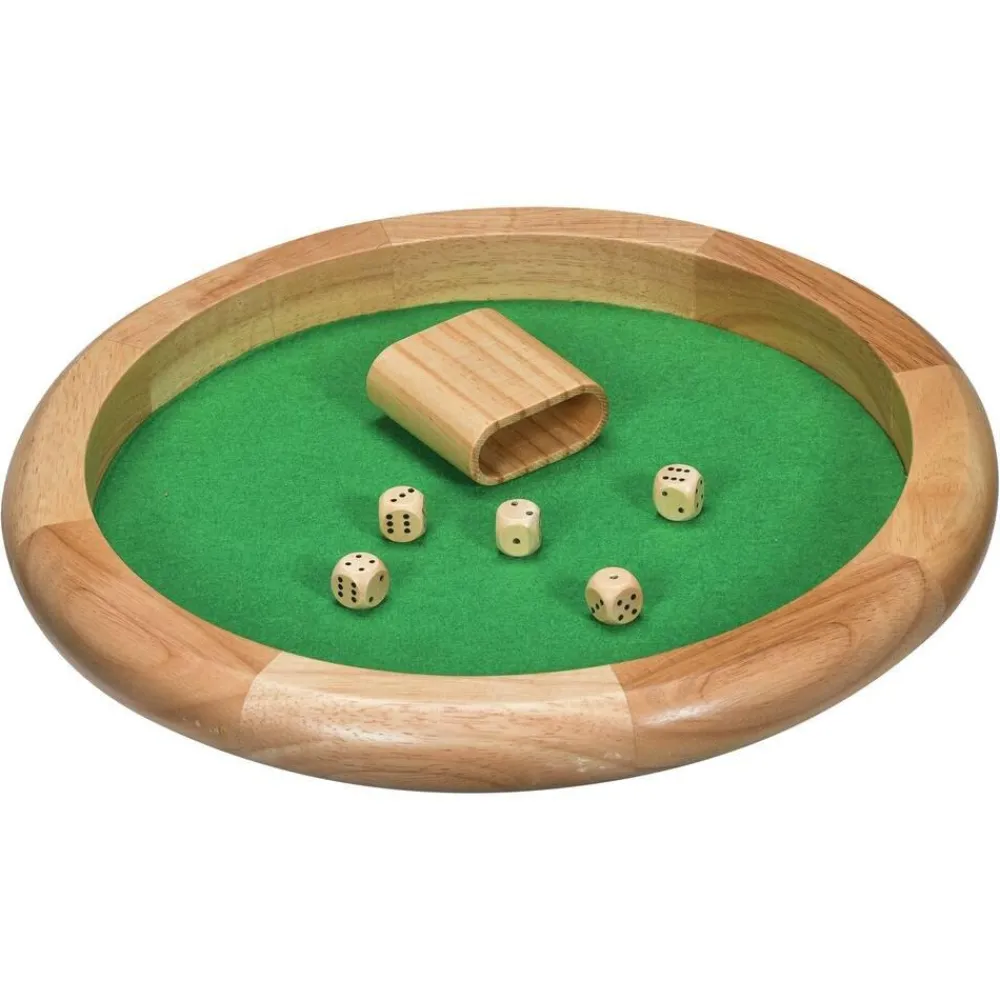 Nom d'un pion Piste De Dés En Bois^ Jeux Traditionnels Et Poker