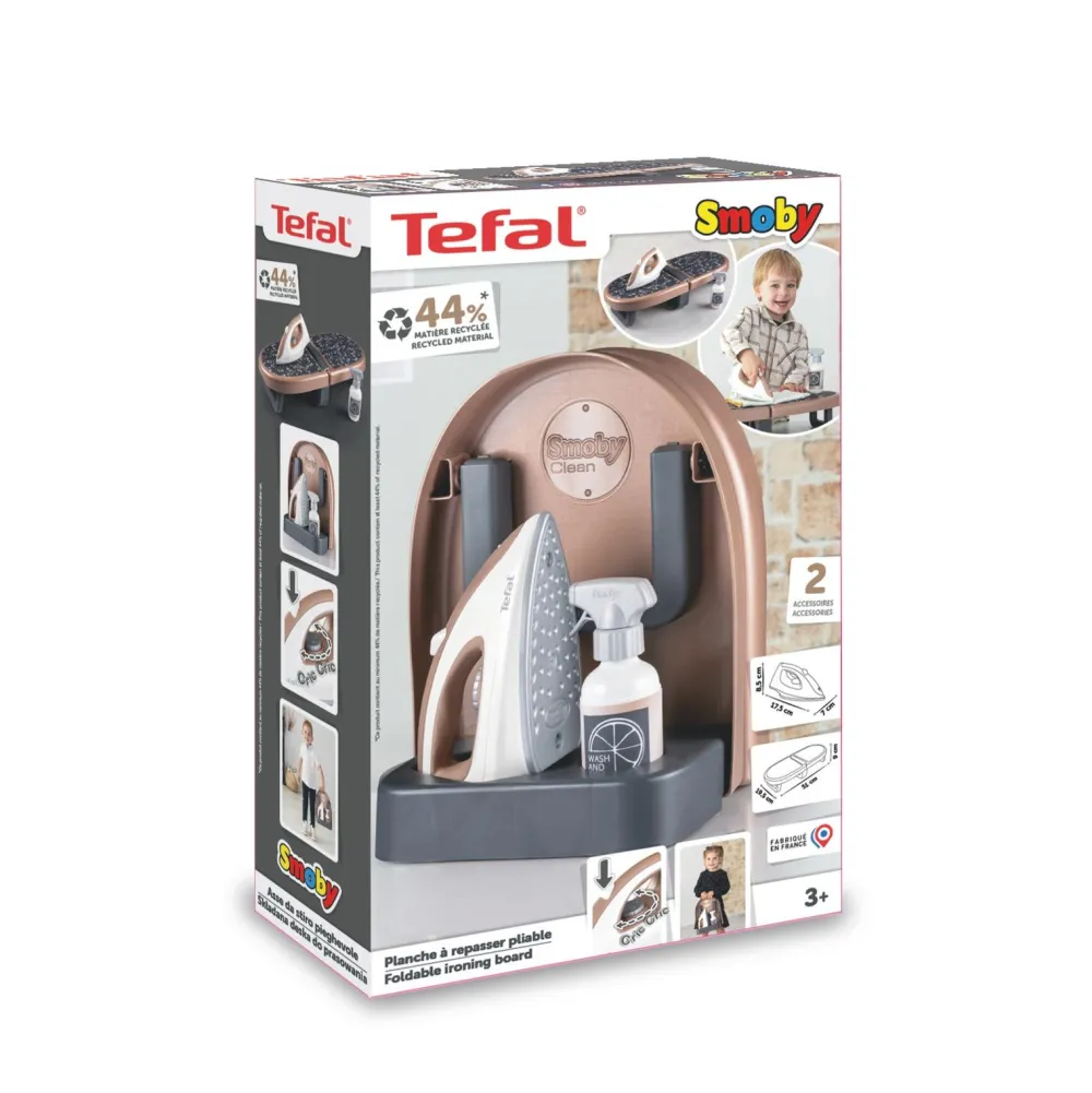 Smoby Planche à repasser pliable Tefal^ Ménage Et Repassage