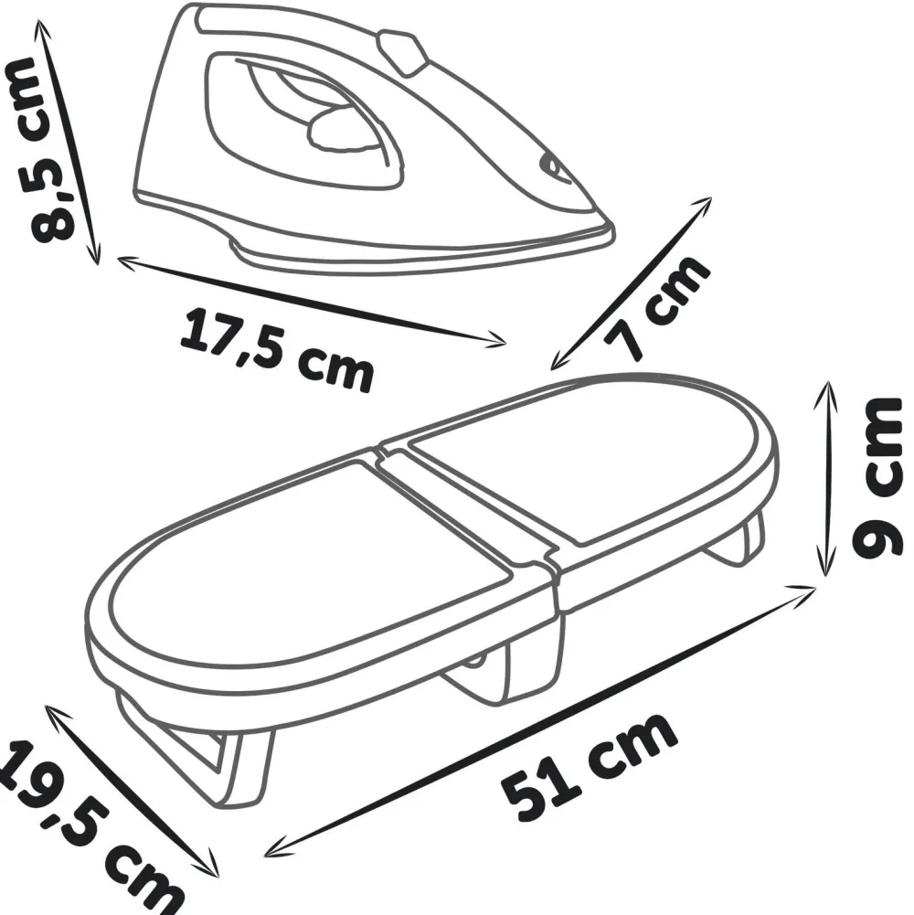 Smoby Planche à repasser pliable Tefal^ Ménage Et Repassage