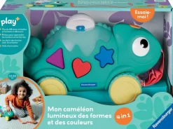 Ravensburger Play Mon Caméléon lumineux des formes et des couleurs^ Jouets D'Éveil Électroniques