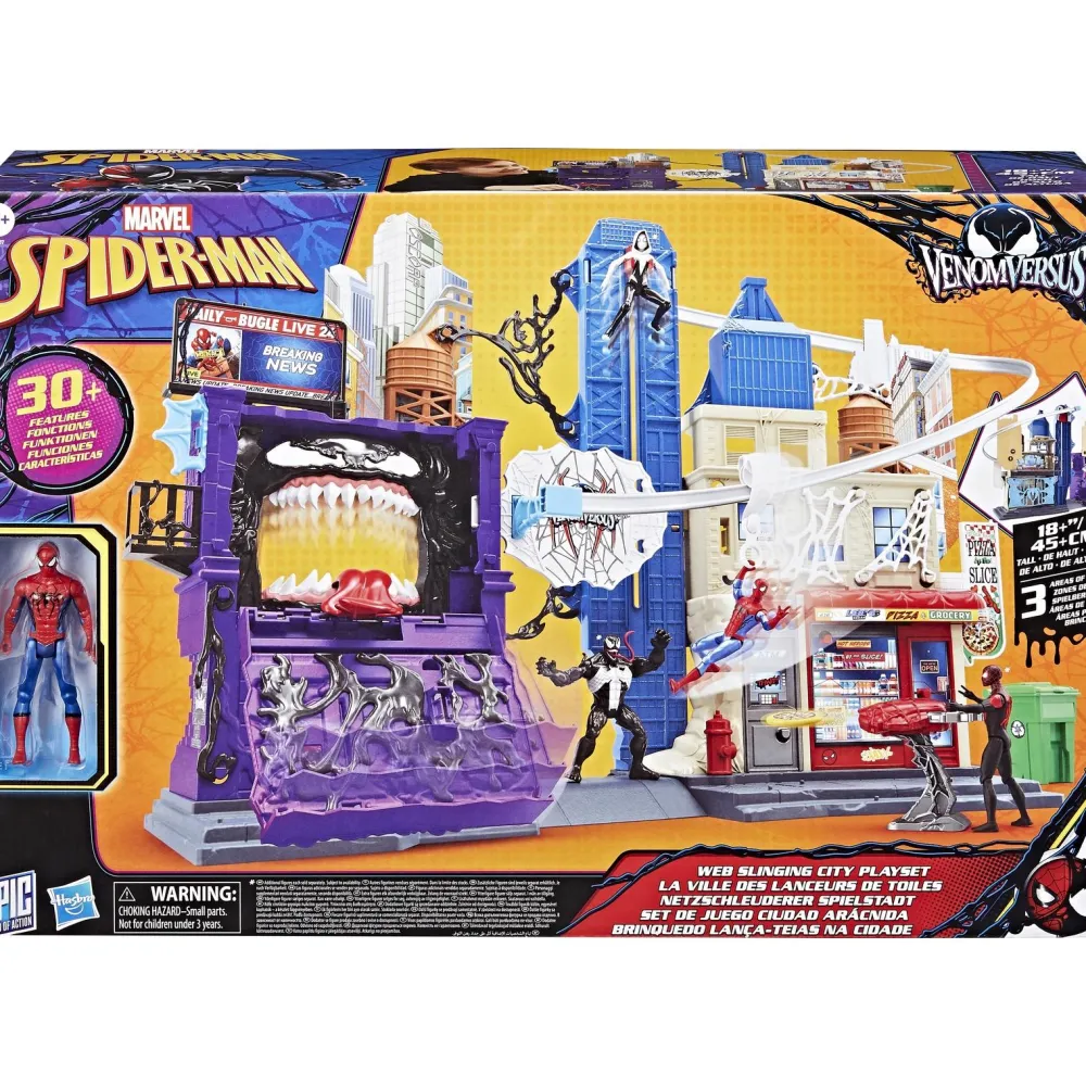 Hasbro Playset La ville des lanceurs de toiles - Spider-man Venomversus^ Les Héros Et Personnages