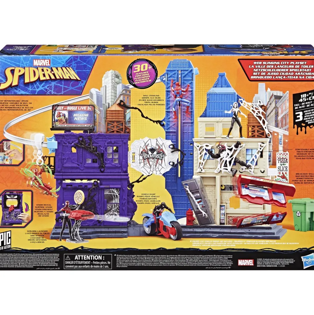 Hasbro Playset La ville des lanceurs de toiles - Spider-man Venomversus^ Les Héros Et Personnages