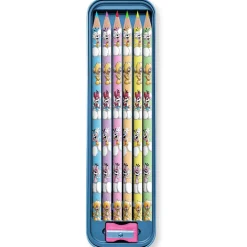 Kontiki Plumier métal 6 crayons de couleurs Diddl^ Papeterie